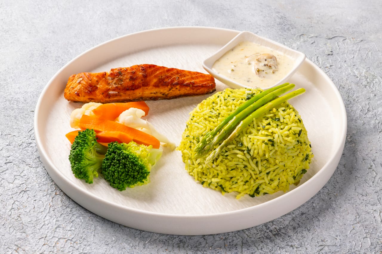 Grill Salom Spinach Rice